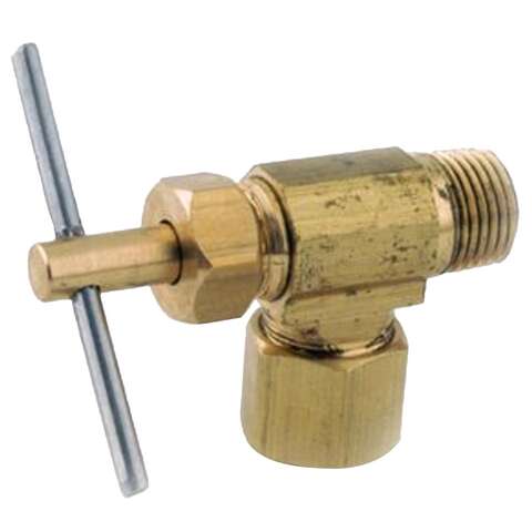 Anderson Metals 3/8 in. 1/4 in. Brass Needle Valve, Pack of 5