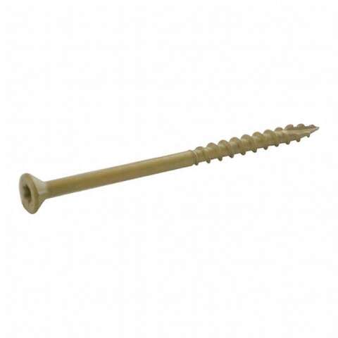 Grip-Rite PrimeGuard Plus No. 9 X 3 in. L Tan Star Bugle Head Deck Screws 5 lb 123 pk, Pack of 4