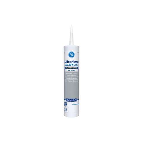 GE Painter's Pro Clear Acrylic Latex Painter's Caulk Sealant 10.1 oz, Pack of 12