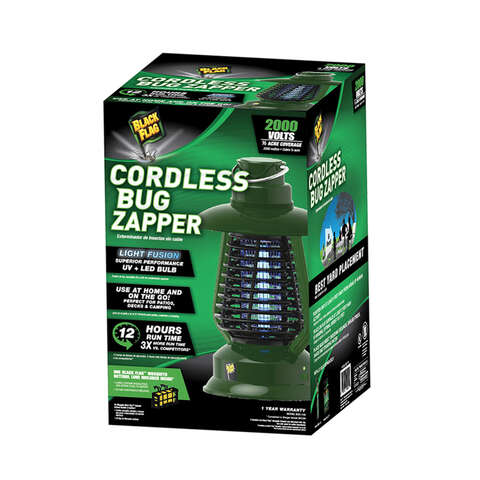 Black Flag Cordless Outdoor Bug Zapper 0.5 acre