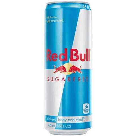 Red Bull Sugarfree Beverage 16 oz 1 pk, Pack of 12