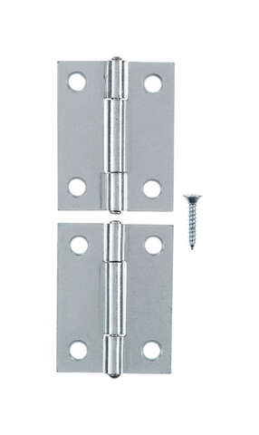 Ace 2.75 in. W X 2 in. L Chrome Steel Narrow Hinge 2 pk, Pack of 5