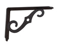 Hampton Black Steel Shelf Support 12 Ga. 5 in. L 80 lb, Pack of 6