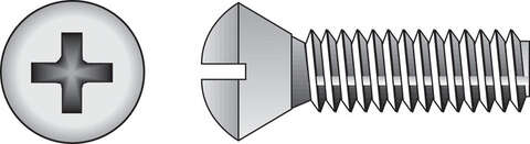 HILLMAN No. 1/4-20 X 2 in. L Phillips Oval Head Stainless Steel Machine Screws 100 pk