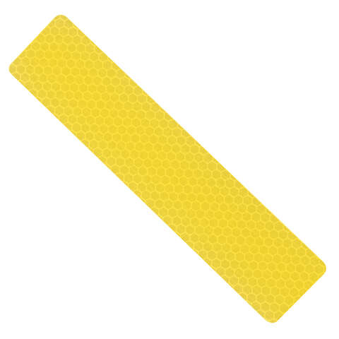 HILLMAN 1.3 in. W X 6 in. L Yellow Reflective Safety Tape 1 pk, Pack of 6