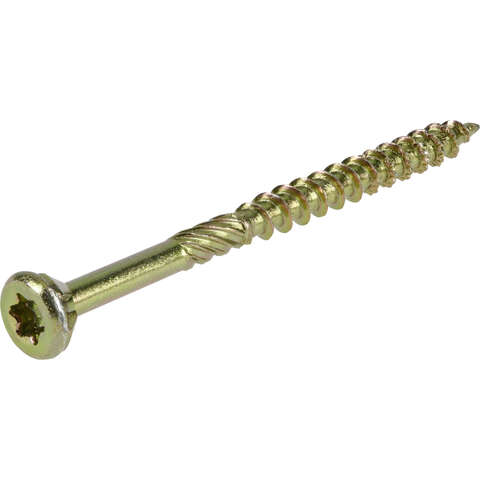 HILLMAN Power Pro No. 9 X 2-1/2 in. L Star Coarse Wood Screws 50 pk