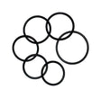 Danco 1-1/2 in. D X 2-1/2 in. D Rubber O-Ring Assortment 6 pk
