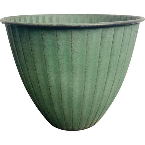 Robert Allen Monroe 8 in. D Metal Planter Sage, Pack of 3