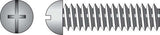 HILLMAN No. 10-24 X 1-1/2 in. L Combination Round Head Zinc-Plated Steel Machine Screws 100 pk