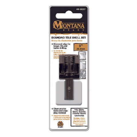 Montana Brand 1 in. Alloy Steel Drill Bit 3-Flat Shank 1 pc