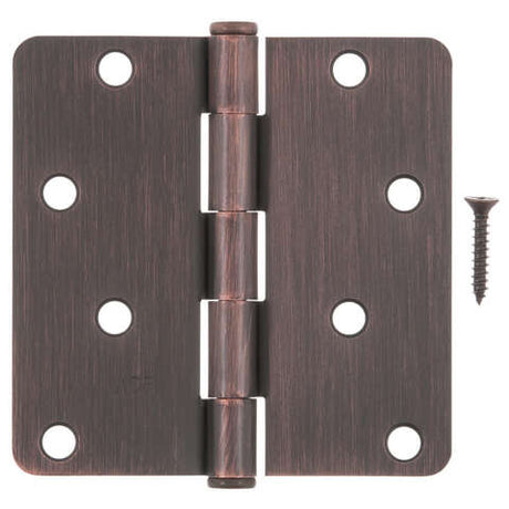 Ace 4 in. L Oil Rubbed Bronze Residential Door Hinge 1 pk