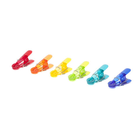 Core Kitchen Assorted ABS/TPR Magnetic Bag Clips, Pack of 12