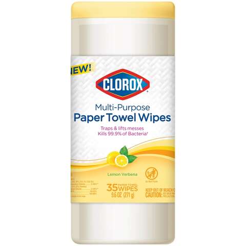 Clorox Lemon Verbena Scent Disinfecting Wipes 35 ct, Pack of 6