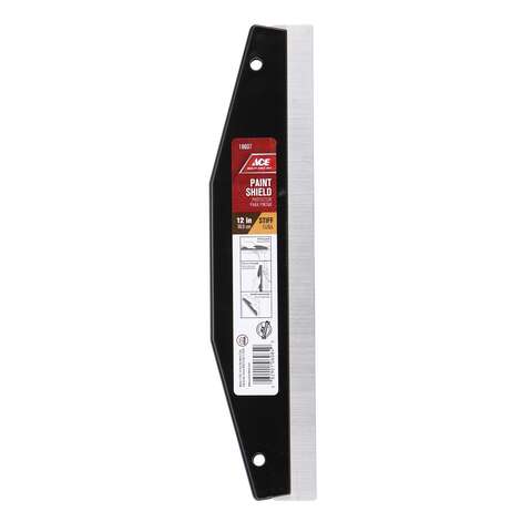 Ace 12 in. L Black Plastic/Steel Paint Shield