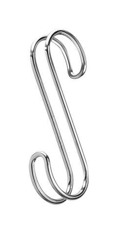 iDesign 2.4 in. H X 3/4 in. W X 8.1 in. L Chrome Closet Hook