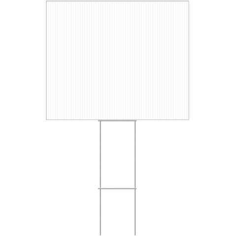 HILLMAN English White Blank Sign 20 in. H X 24 in. W, Pack of 6