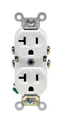 Leviton 20 amps 125 V Duplex White Outlet 5-20R 1 pk