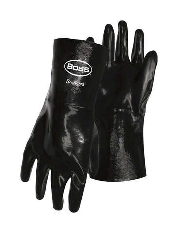 Boss Chemguard Plus Men's Indoor/Outdoor Chemical Gloves Black L 1 pair