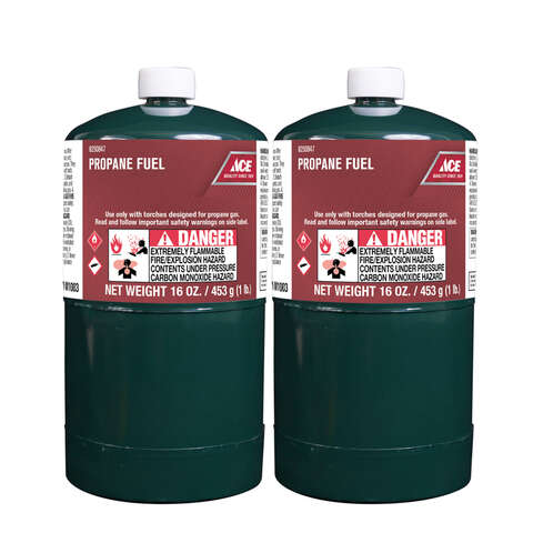 Ace 16 oz Steel Propane Fuel Cylinder, Pack of 6