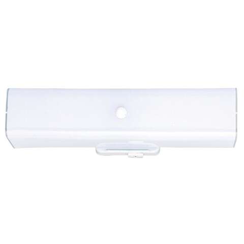 Westinghouse White 2 lights Incandescent Bathroom Channel Fixture Wall Mount