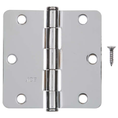 Ace 3-1/2 in. L Chrome Residential Door Hinge 3 pk