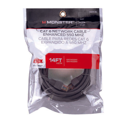 Monster Just Hook It Up 14 ft. L Category 6 Networking Cable