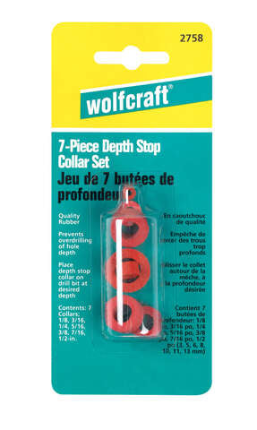 Wolfcraft Drill Stop Set 7 pc