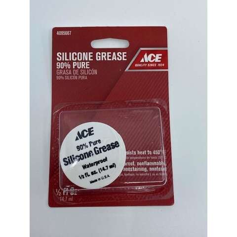 Ace NSF Approved Waterproof Silicone Grease 0.5 oz Carded, Pack of 12