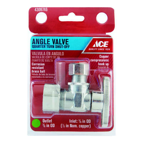 Ace Compression Compression Brass Angle Stop Valve