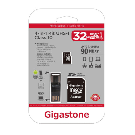 Gigastone 32 GB Micro SD Flash Memory Universal Pack 1 pk