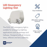 Lithonia Lighting Switch Hardwired LED White Emergency Light