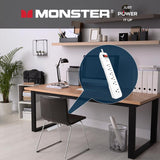 Monster Just Power It Up 4 ft. L 6 outlets Surge Protector White 1080 J