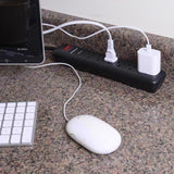 Monster Just Power It Up 4 ft. L 6 outlets Surge Protector Black 1080 J