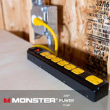 Monster Just Power It Up 4 ft. L 7 outlets Surge Protector Black 1080 J
