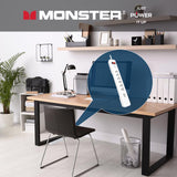 Monster Just Power It Up 6 ft. L 7 outlets Surge Protector White 1080 J