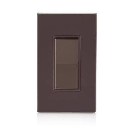 Leviton Decora 15 amps Single Pole Rocker Switch Brown 1 pk