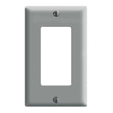 Leviton Decora Gray 1 gang Thermoset Plastic Decorator Wall Plate 1 pk