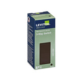 Leviton Decora 15 amps Three Pole Rocker AC Quiet Switch Brown 1 pk