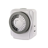 Prime Indoor Mechanical Timer 125 V White