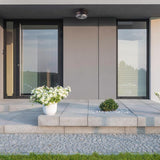 Globe Electric Wolfe Switch Natural Bronze Dimmable Outdoor Light Fixture Hardwired