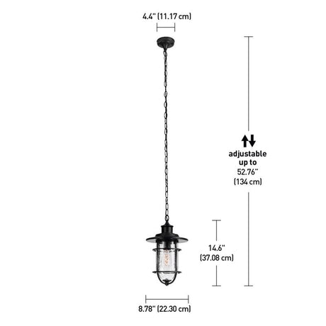 Globe Electric Turner Matte Black 1 lights Pendant Light