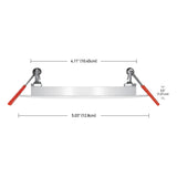 Globe Electric Ultra Slim Energy Star White 4 in. W Plastic LED Canless Recessed Downlight 9 W