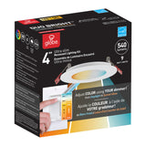 Globe Electric Ultra Slim Energy Star White 4 in. W Plastic LED Canless Recessed Downlight 9 W