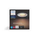 Philips Hue White 4 in. W LED Smart-Enabled Retrofit Kit 9.5 W