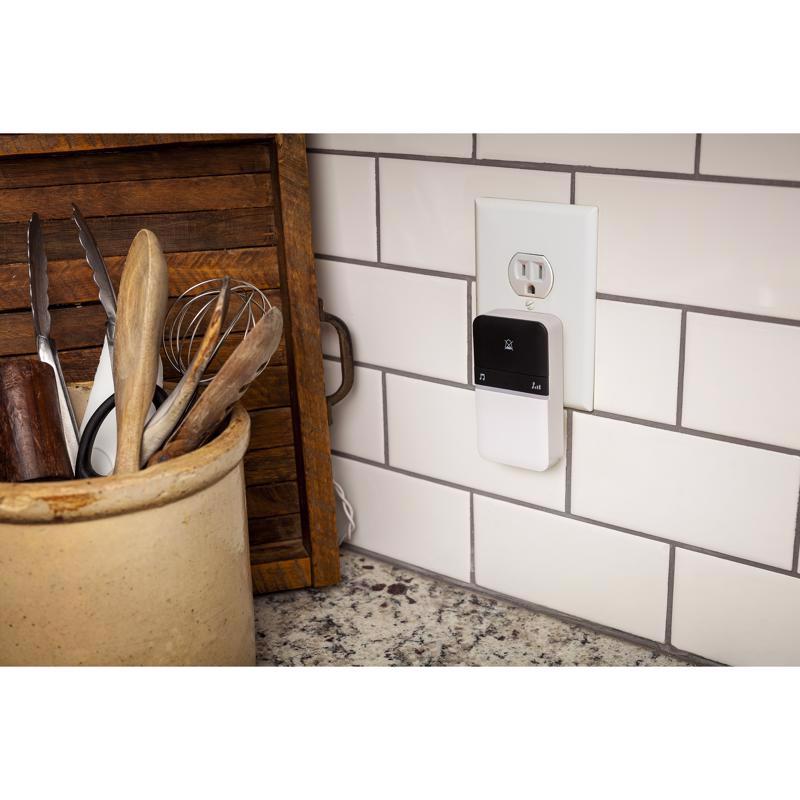 Heath Zenith Piezo Black/White Plastic Wireless Door Chime Bell