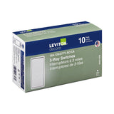 Leviton Decora 15 amps Three Pole 3-Way Rocker Switch White 10 pk