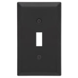 Amerelle Century Matte Black 1 gang Stamped Steel Toggle Wall Plate 1 pk