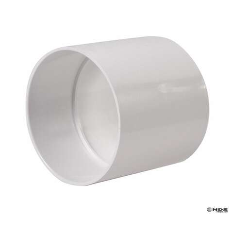 NDS Schedule 35 6 in. Hub each X 6 in. D Hub in. PVC Coupling 1 pk