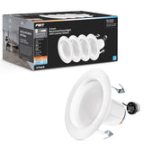 Feit Enhance White 5 in. W Aluminum LED Dimmable Recessed Downlight 8.6 W