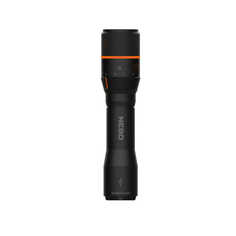 NEBO Davinci 1500 lm Black LED Rechargeable Flashlight 18650 Battery